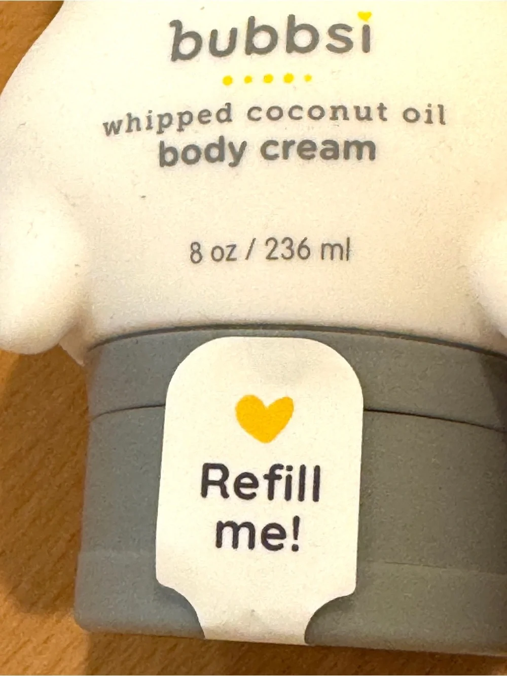NEW Bubbsi Baby Creamy  Coconut Oil Shampoo + Wash and Body Cream Set 8 oz Each